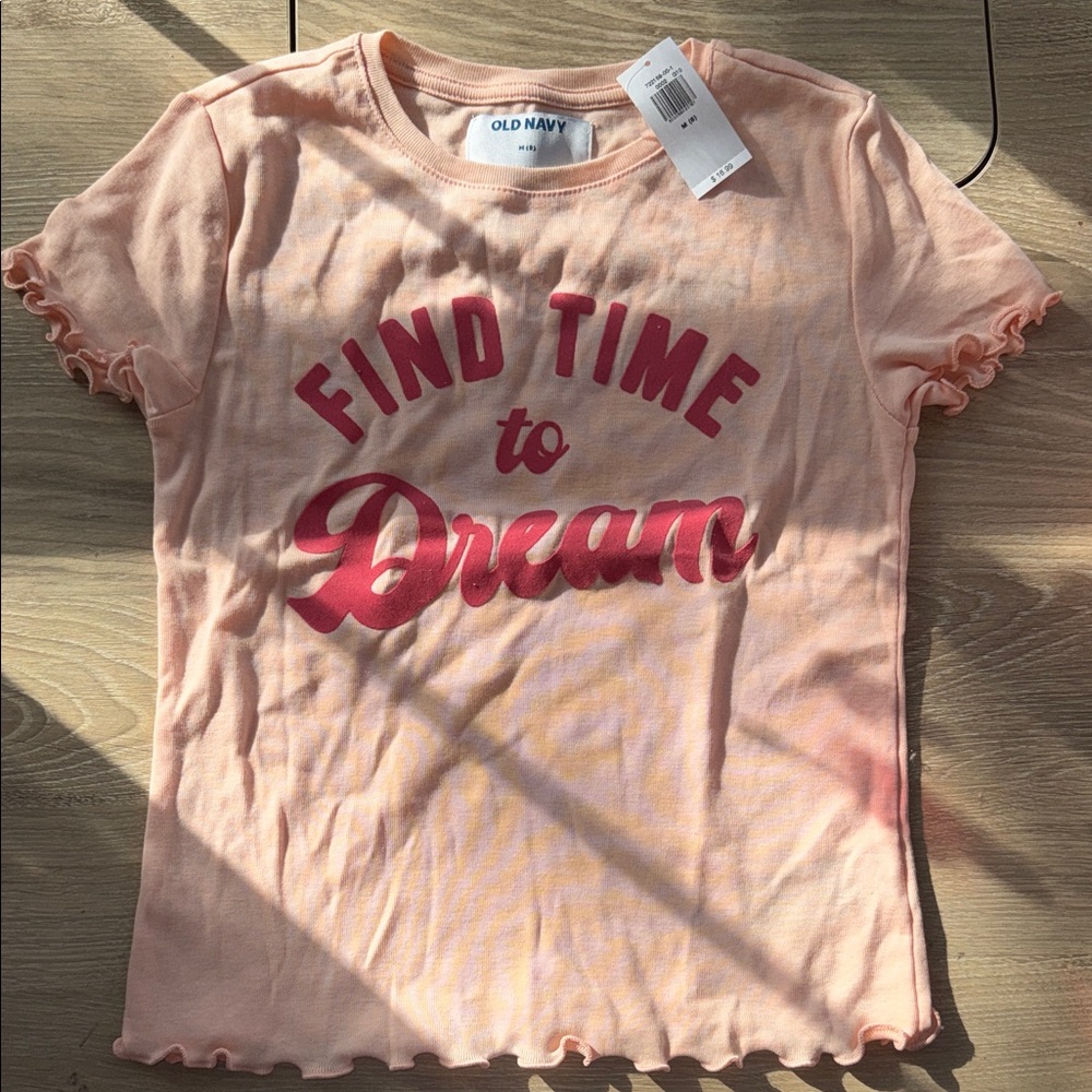 Old Navy Kids Pink T-Shirt - Dream Big